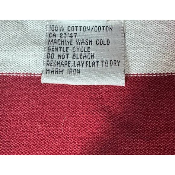 Vtg TALBOTS Red White Blue Stars Stripes 2 Pc Cardigan Sweater Set Patriotic S - Picture 11 of 13